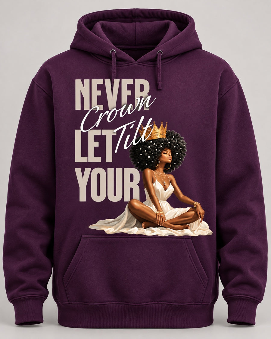 Crown & Confidence Graphic Hoodie mockup