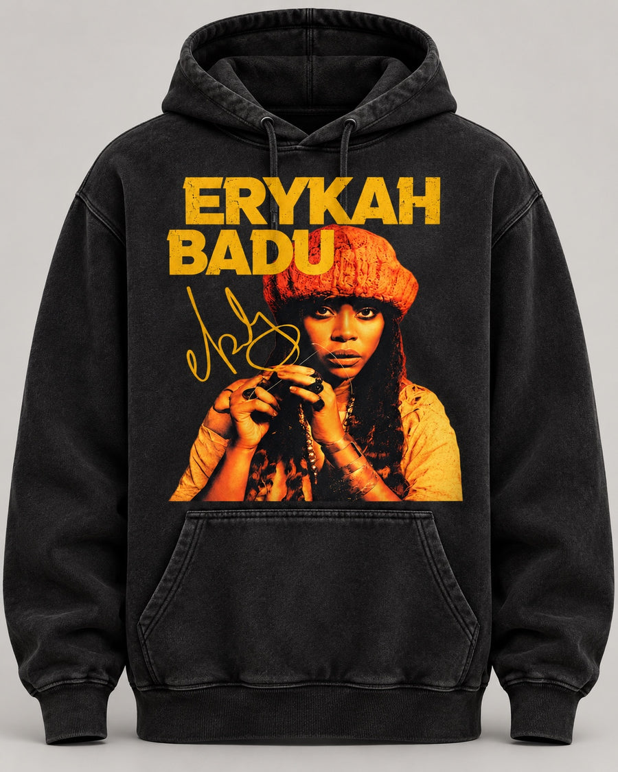 Erykah Badu Graphic Hoodie mockup