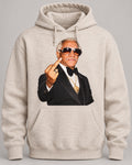 Unbothered Tuxedo Graphic Hoodie in oatmeal