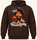 Original Playa from the Himalayas Graphic Hoodie in Dark Chocolate, front hoodie digital mockup